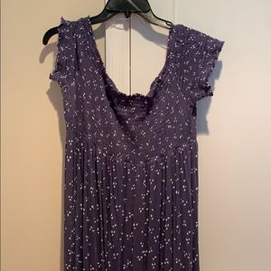 Off the Shoulder Maternity Maxi Dress